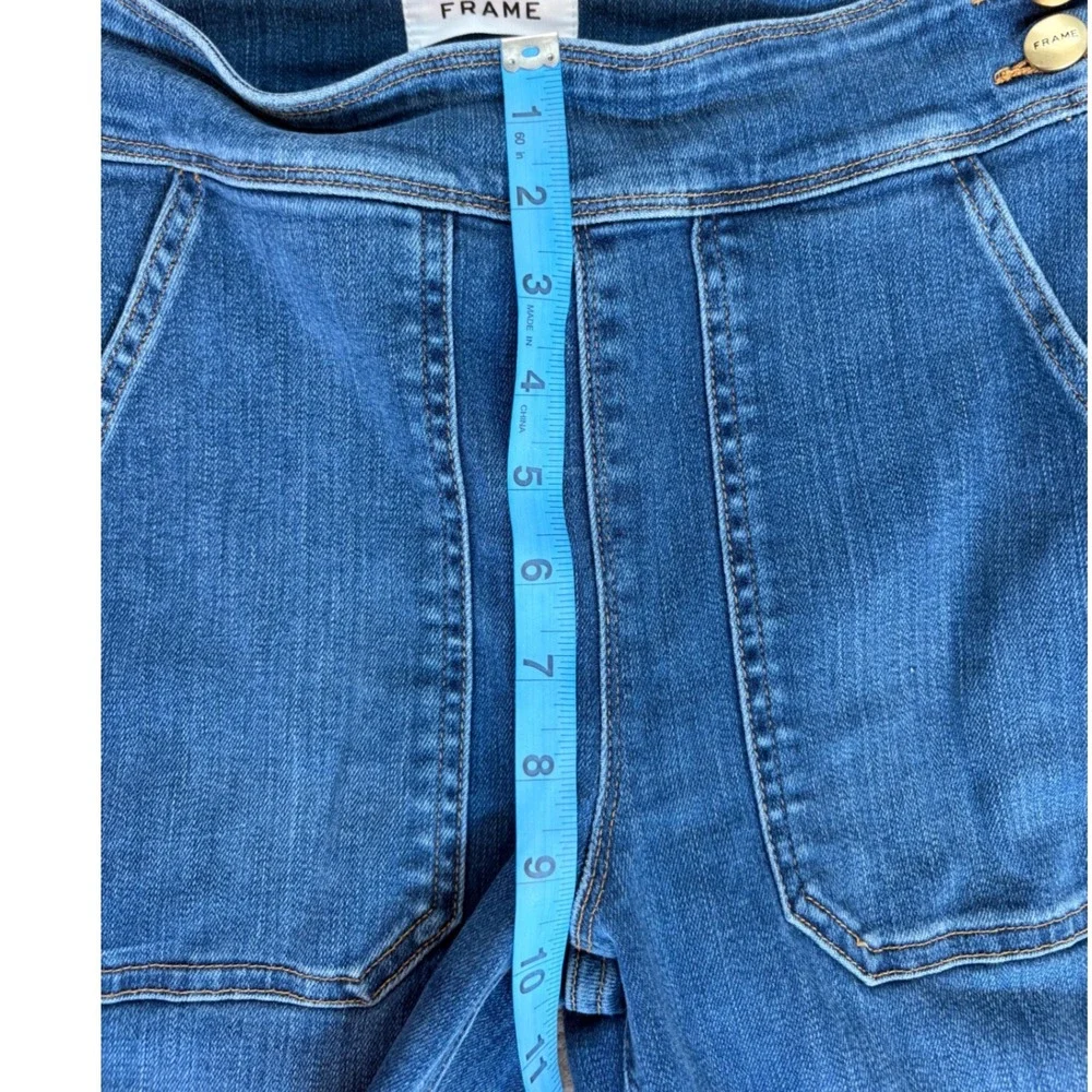 FRAME Le Francoise Flare Sidonia High Rise Jeans LFFF214 Blue 26